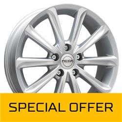 MEGA WHEELS VIRGO SILVER 6.5x16 5/114.3 ET38 CB67.1
