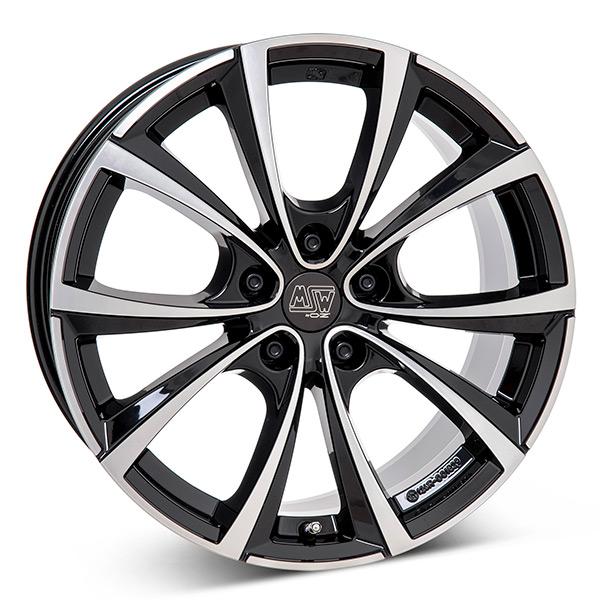 MSW 27T G.BLK/POL | 8,5X18 5-114,3 E32,5 C64,1 60 8.5x18 5/114.3 ET32.5 CB64.1