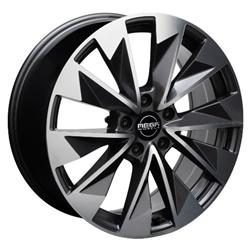 MEGA WHEELS ZENITH ANTHRACITE GREY FRONT POLISHED 9x20 5/112 ET42 CB57.1