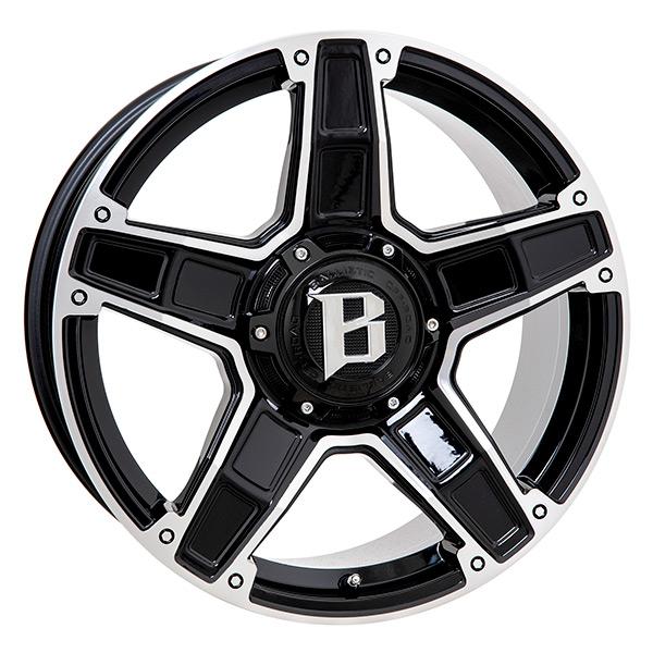 BALLISTIC DAKOTA BLK/POL | 9X22 6-114,3 E43 C66,1 60 9x22 6/114.3 ET43 CB66.1