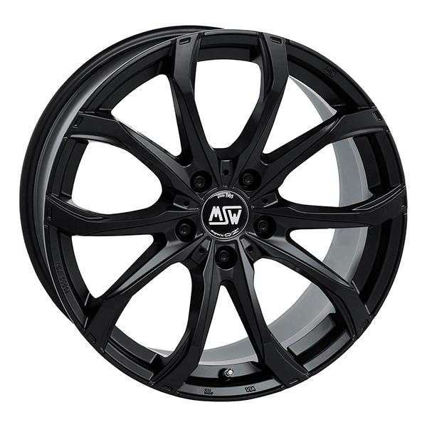 MSW 48 M.BLK | 9,5X21 5-114,3 E48 C66,5 60 9.5x21 5/114.3 ET48 CB66.5
