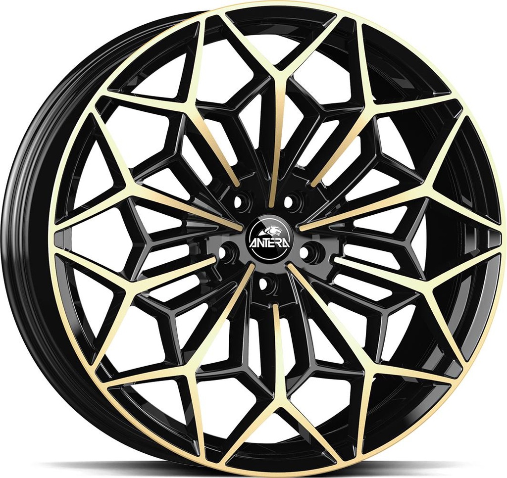 GMP A105 PIANO BLACK CHAMPAGNE 9.5x22 5/112 ET25 CB66.6