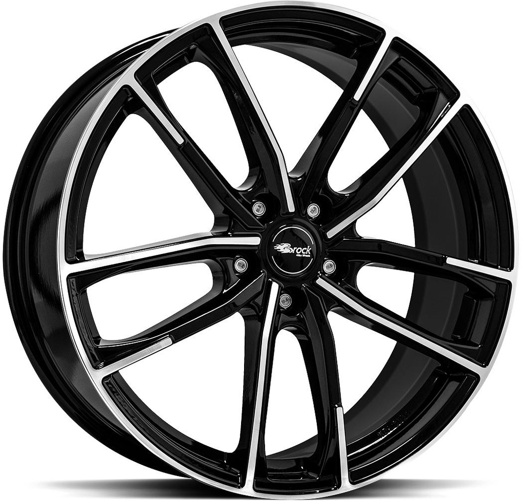 BROCK B38 BLACK FULL POL 8x20 5/120 ET35 CB72.6