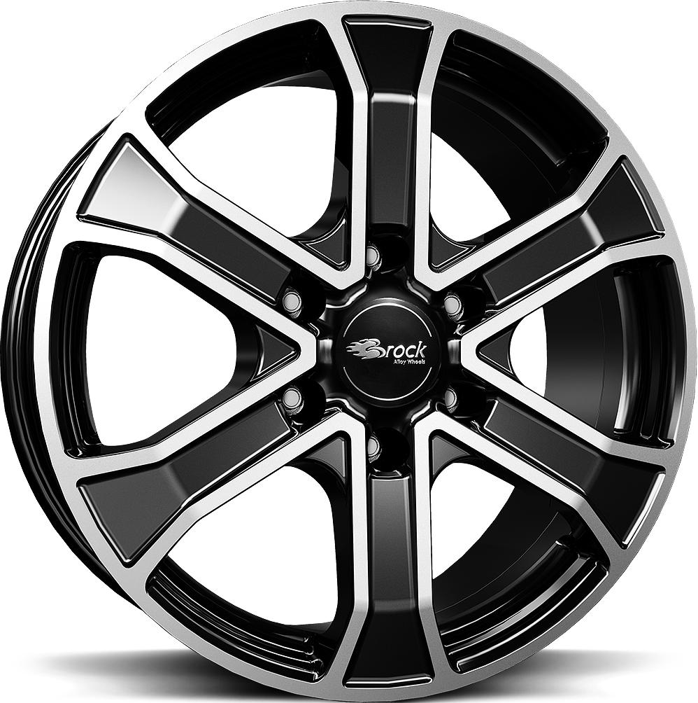 BROCK RC31 BLACK FULL POL 7x17 6/114.3 ET45 CB66.1