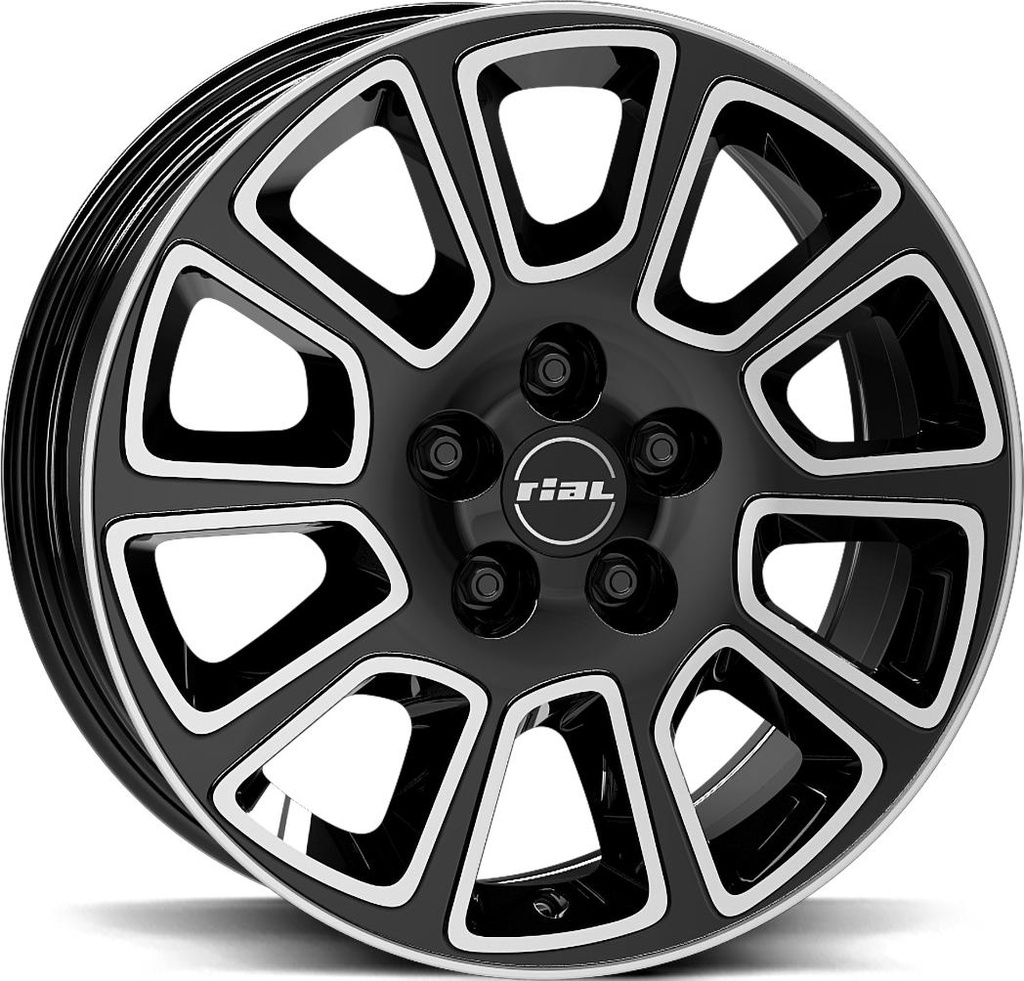 RIAL TRANSPORTER 2 DIAM BLACK POL 6.5x16 5/120 ET60 CB65.1