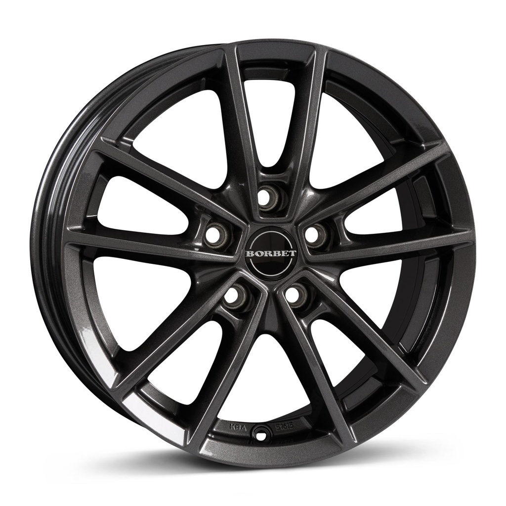 BORBET W MIST ANTRACITE GLOSS 8x19 5/112 ET37 CB66.5