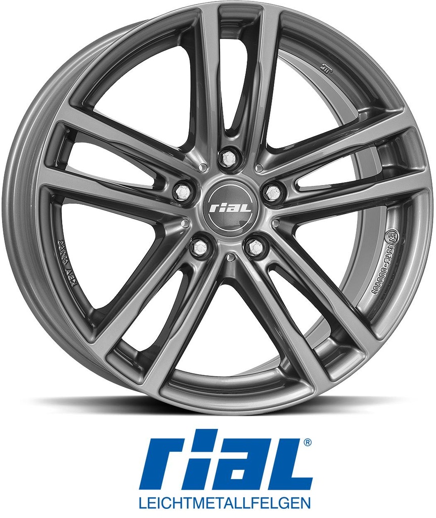 RIAL X10 METAL GREY 8x18 5/120 ET30 CB72.6
