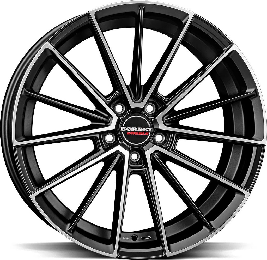 BORBET FB2DC BLACK POLISHED MATT 9x20 5/112 ET30 CB72.5