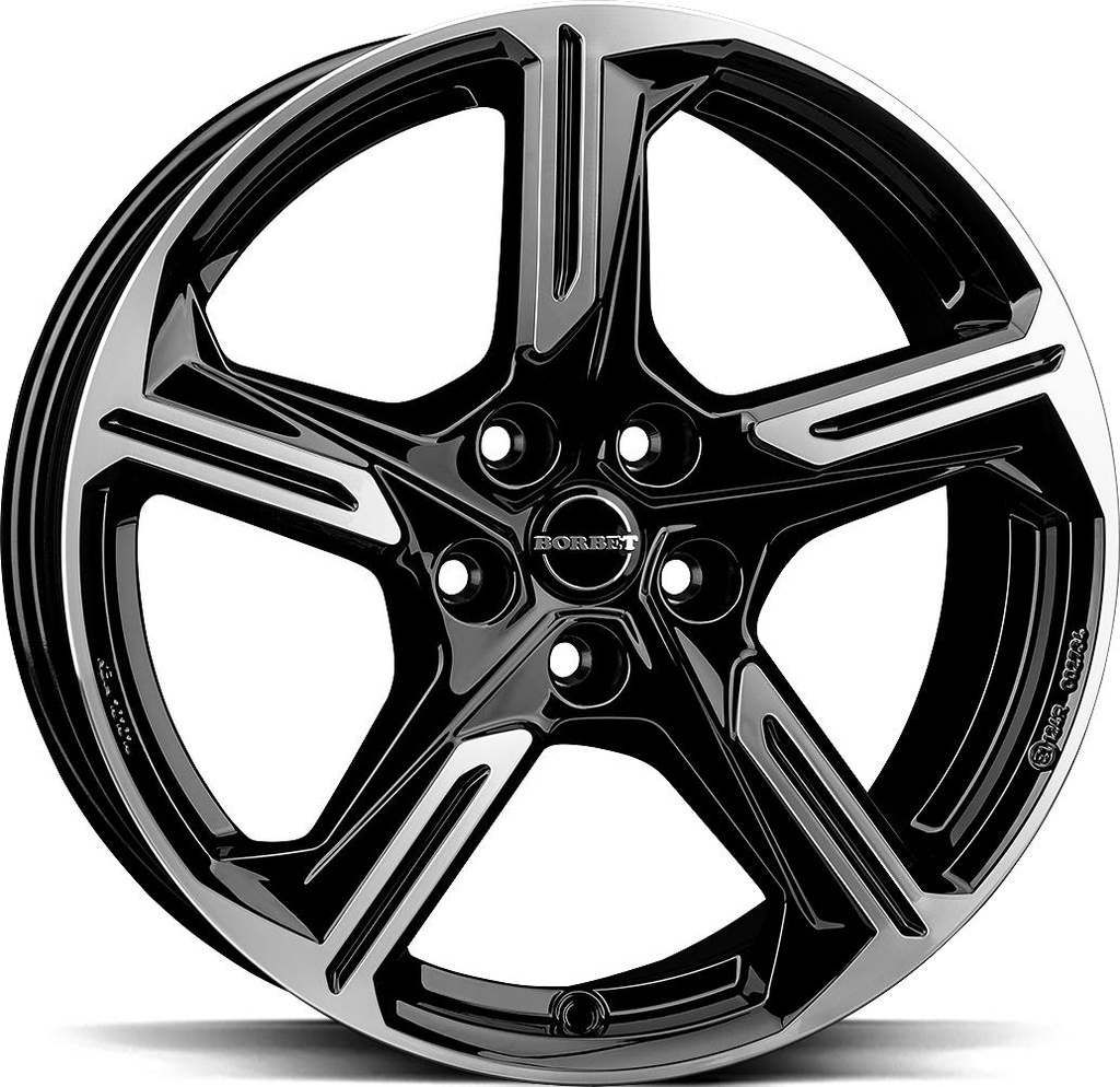 BORBET XE1 BLACK POL 8x18 5/112 ET44 CB57.1