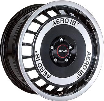 RONAL R50 AERO BLACK FRONT CUT 7.5x16 4/100 ET38 CB68
