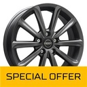 MEGA WHEELS VIRGO DARK MAT ANTHRACITE GREY 6x15 5/114.3 ET42 CB73.2