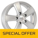 MEGA WHEELS HERCULES 5 SILVER 6.5x16 5/130 ET61 CB78.1