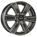MEGA WHEELS HERCULES 6 ANTHRACITE GREY FRONT POLISHED 6.5x16 6/120 ET50 CB74.6