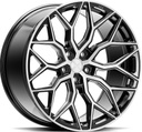 VOSSEN HF2 BRUSH GLOSS BLACK 9.5x19 5/114.3 ET40 CB73.1