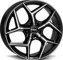 RIAL SALENTO DIAM BLACK POL 8x18 5/108 ET45 CB70.1