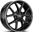 RONAL R75 JET BLACK MATT RIM LIP CUT 8x19 5/114.3 ET40 CB76